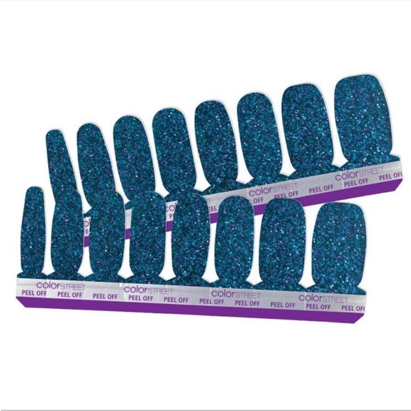 *Retired* Color Street: Dallas Darling | Teal Blue Glitter Purple Silver Party - Picture 14 of 14